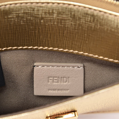 Fendi Vitello Mirror Elite Tube Wallet on Chain Gold 6 of 12