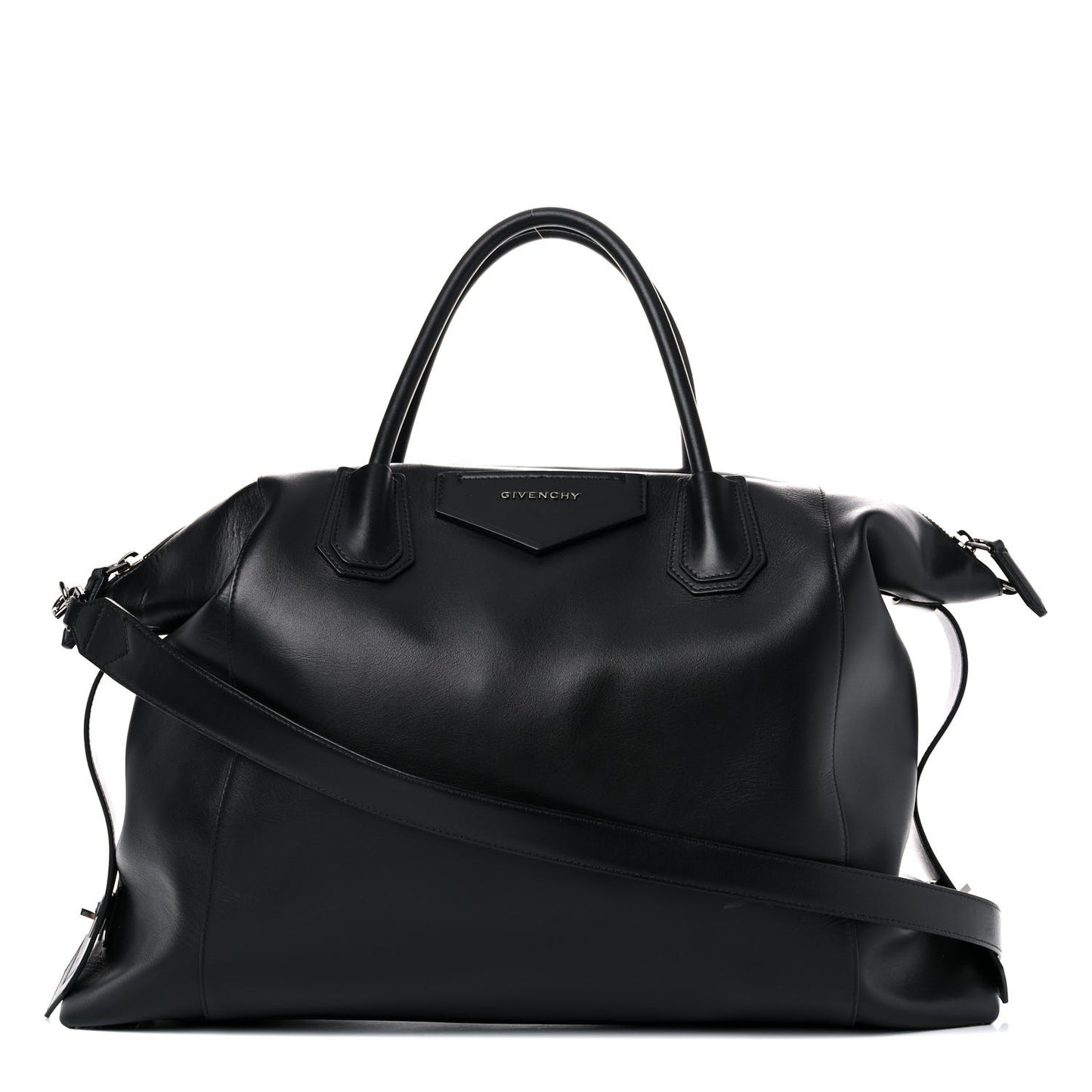 Smooth Calfskin Large Soft Antigona Black