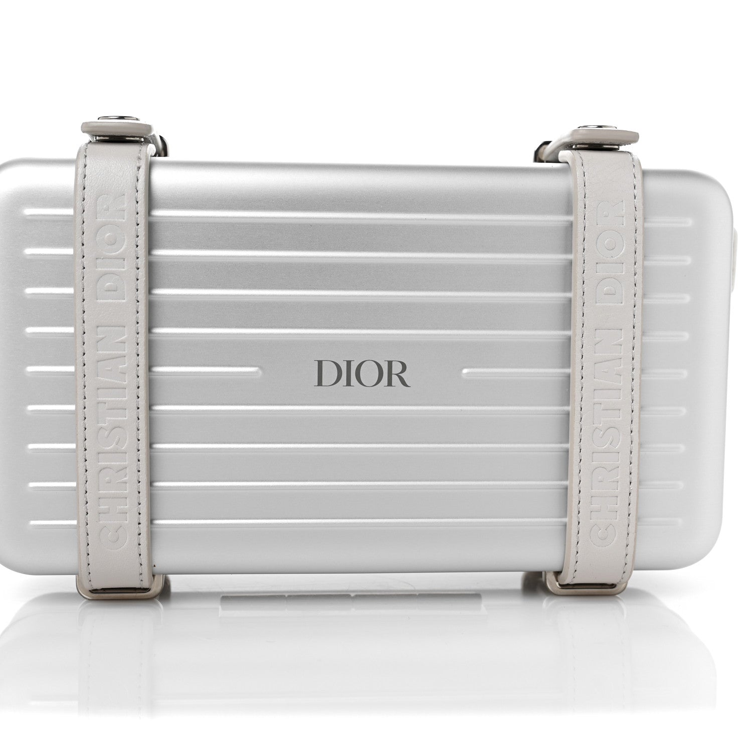 Christian Dior X RIMOWA Aluminum Personal Clutch On Strap Silver 11 of 13