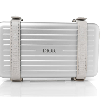 Christian Dior X RIMOWA Aluminum Personal Clutch On Strap Silver 11 of 13