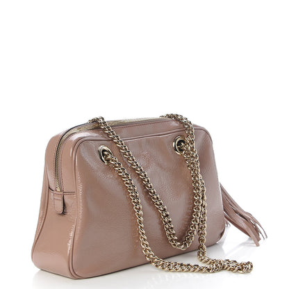 Gucci Soft Patent Small Soho Bowler Dark Cipria 4 of 9