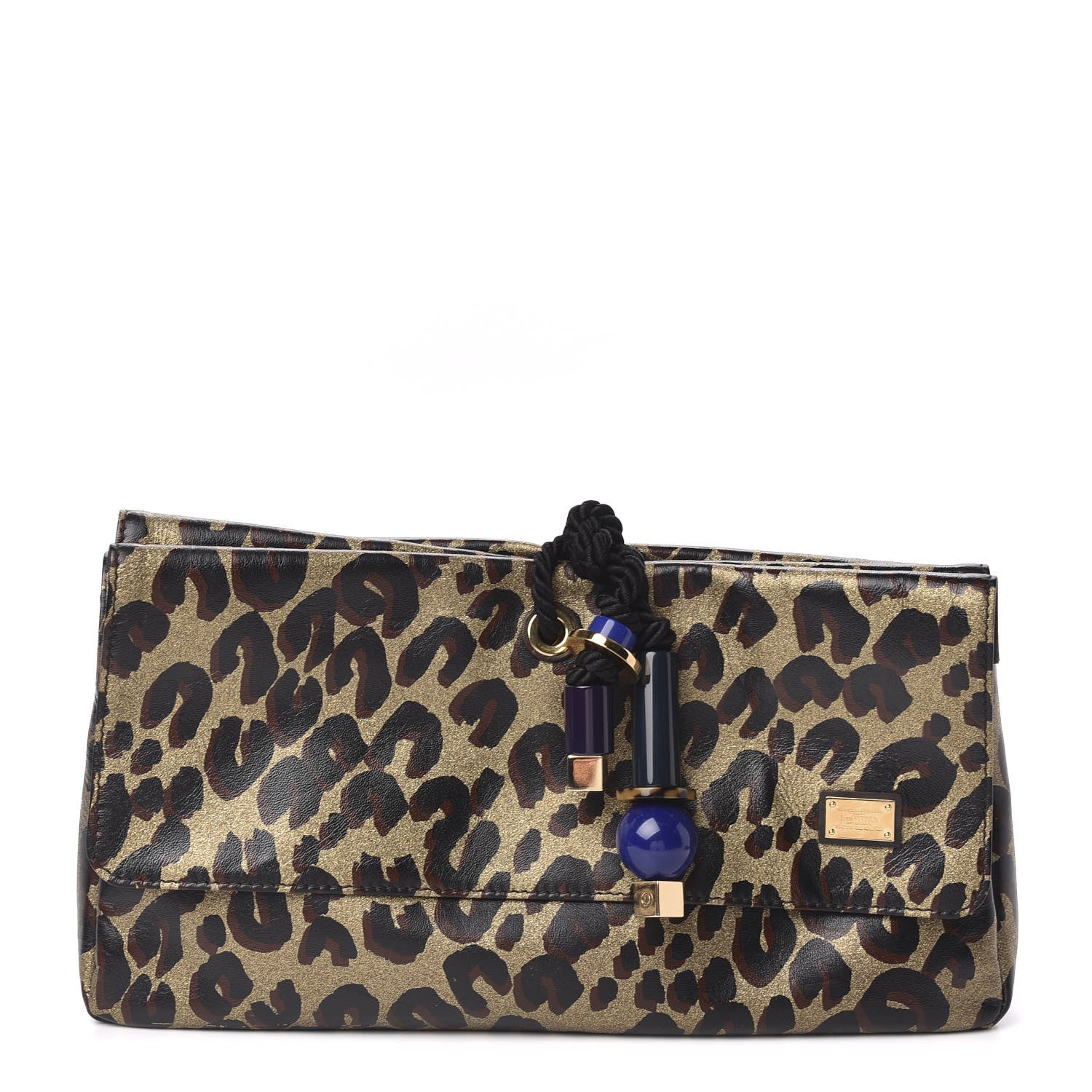 Louis Vuitton Leopard Nocturne African Queen Clutch Dore Gold 1 of 8