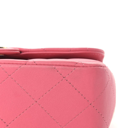 Chanel Lambskin Quilted Extra Mini V For Victory Flap Pink 9 of 12