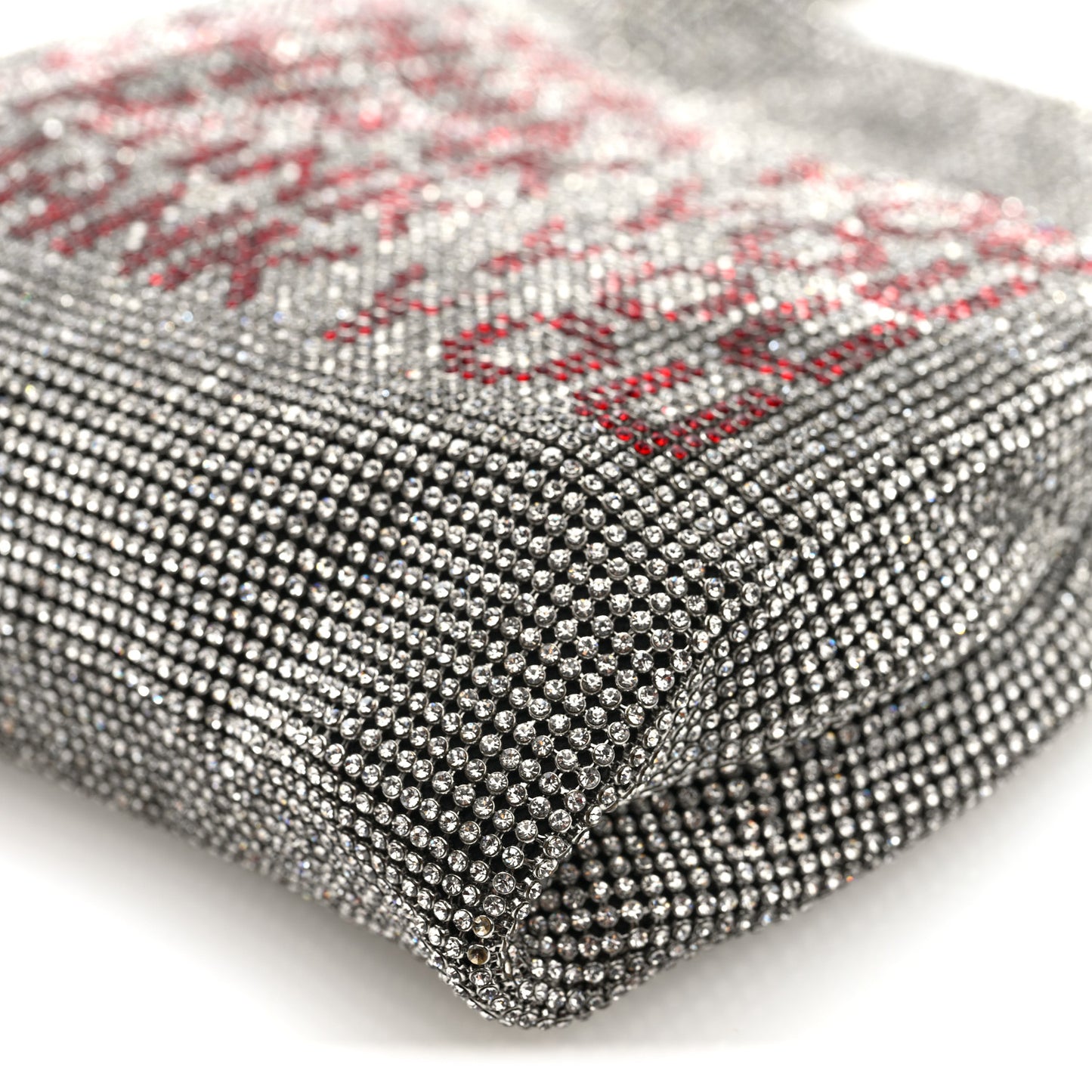 Crystal Wanglock Mini Shopper Silver