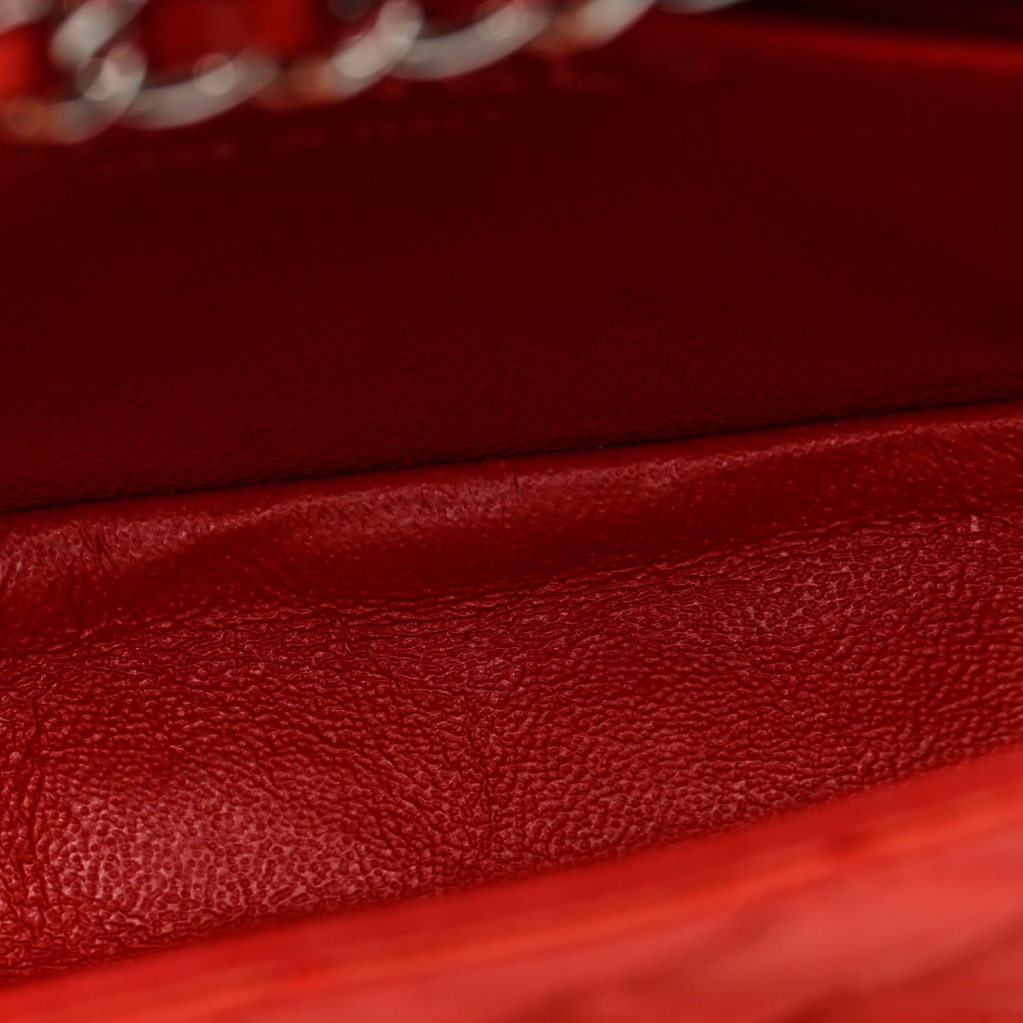 Lambskin Quilted Double Mini Flap Crossbody Red
