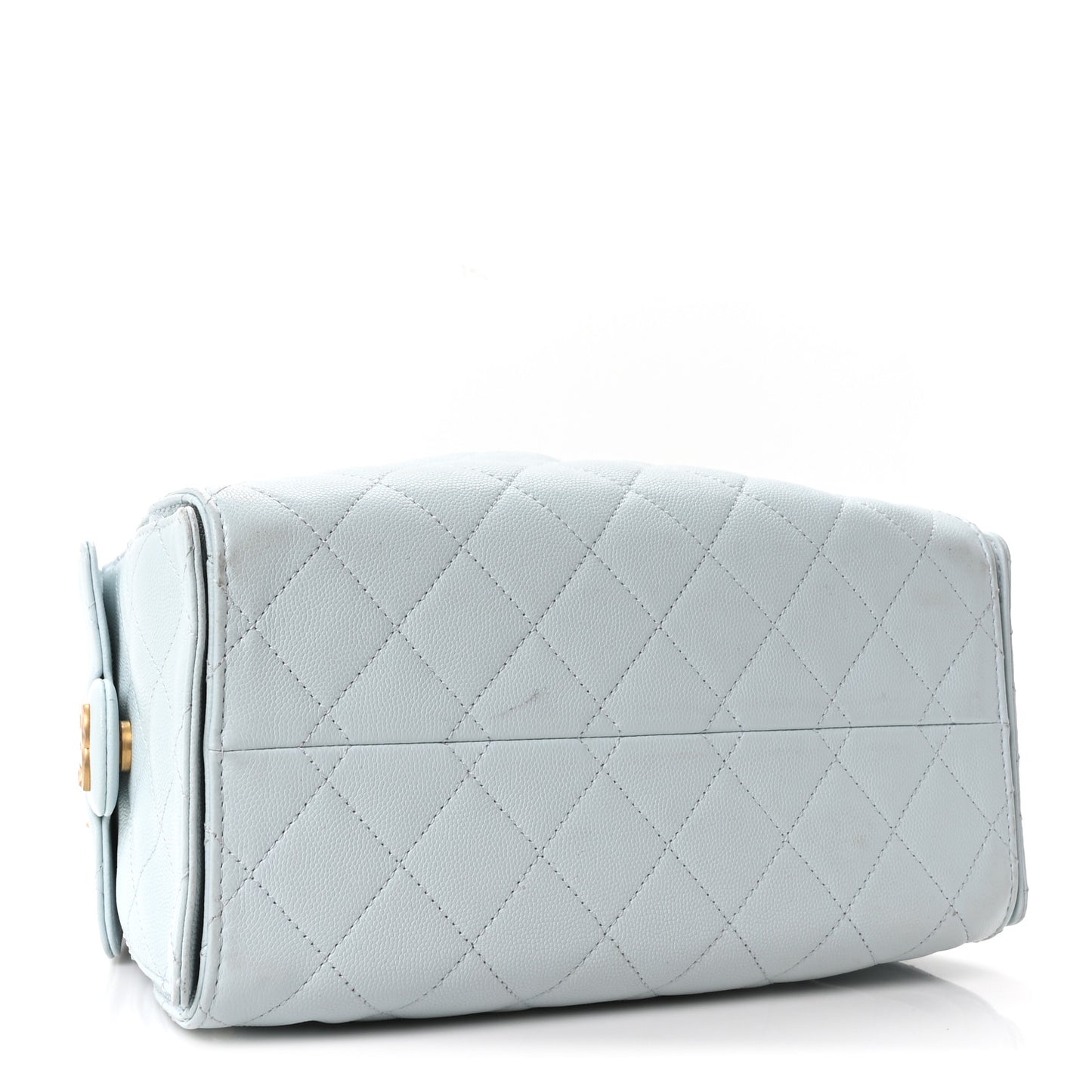 Caviar Quilted Small Chanel 25 Handbag Light Blue
