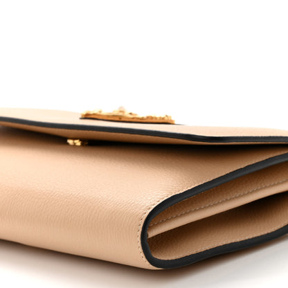 Versace Grainy Calfskin Virtus Chain Crossbody Beige 9 of 12
