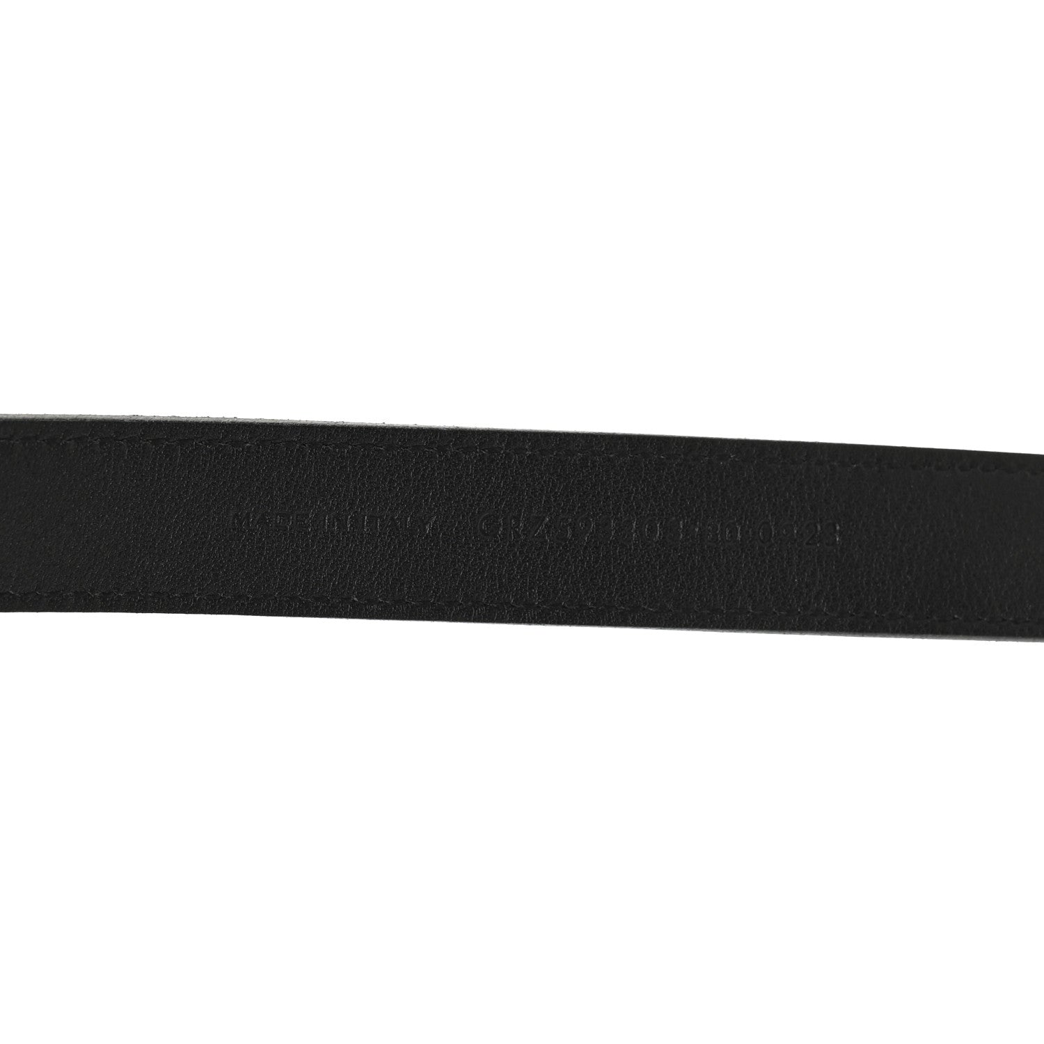 Saint Laurent Smooth Calfskin Square Buckle Belt 80 32 Black 4 of 7