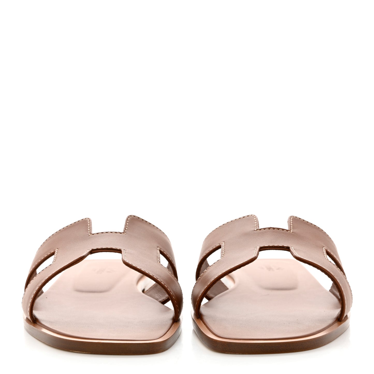 Box Calfskin Oran Sandals 38 Gold