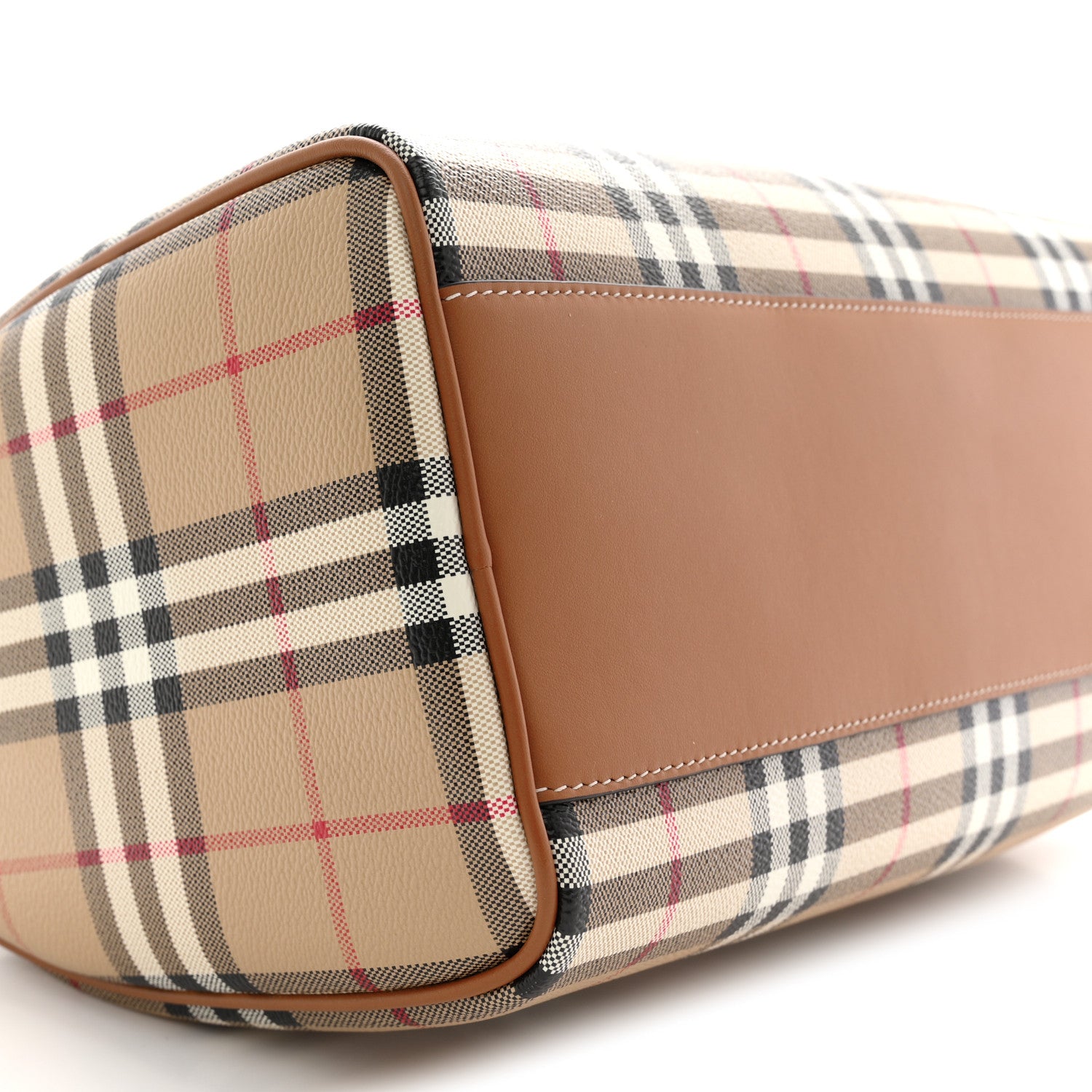 Burberry Horseferry Check Medium Bowling Bag Tan 17 of 19