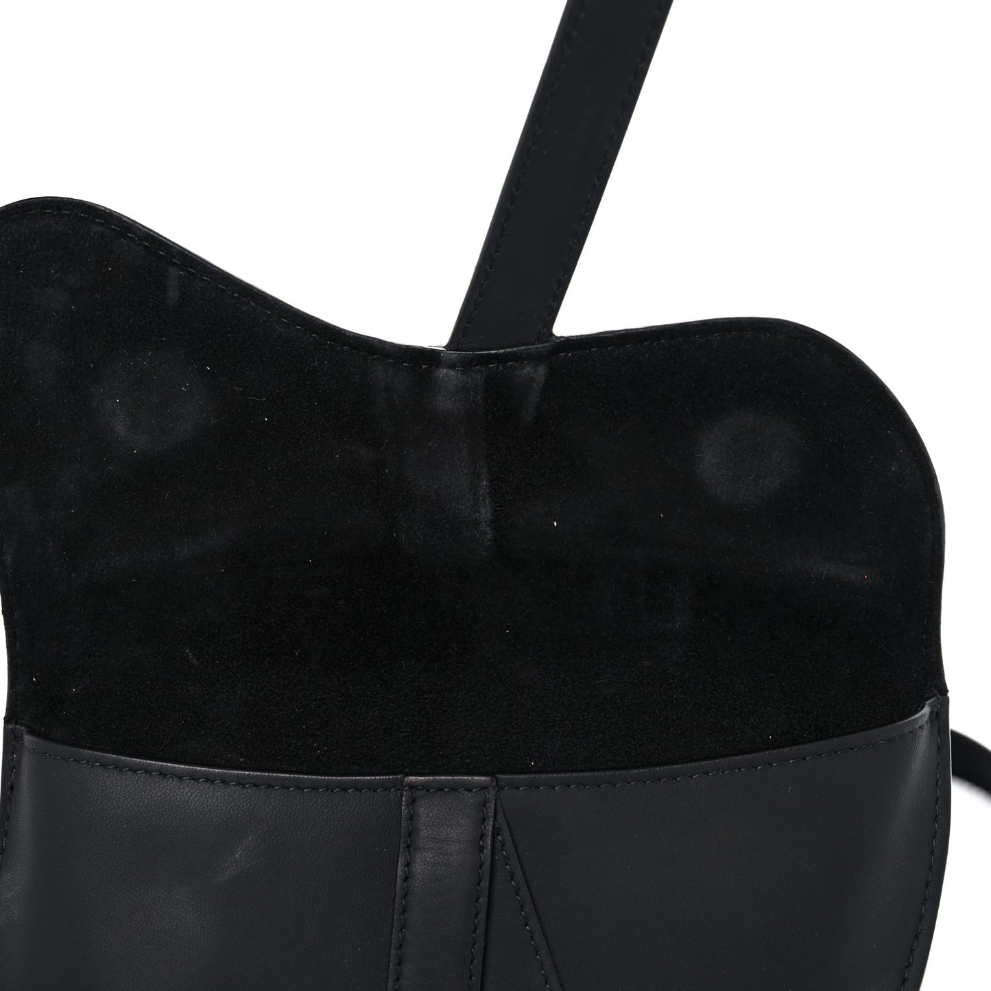 Ultra Matte Calfskin Saddle Belt Bag Black