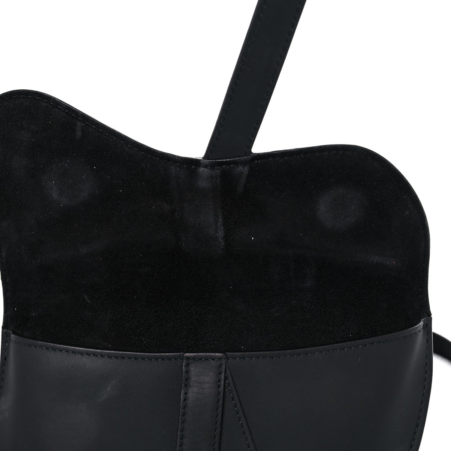 Christian Dior Ultra Matte Calfskin Saddle Belt Bag Black 9 of 12