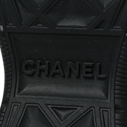 Chanel Velvet Calfskin Mixed Fibers CC Sneakers 37 Black 7 of 9