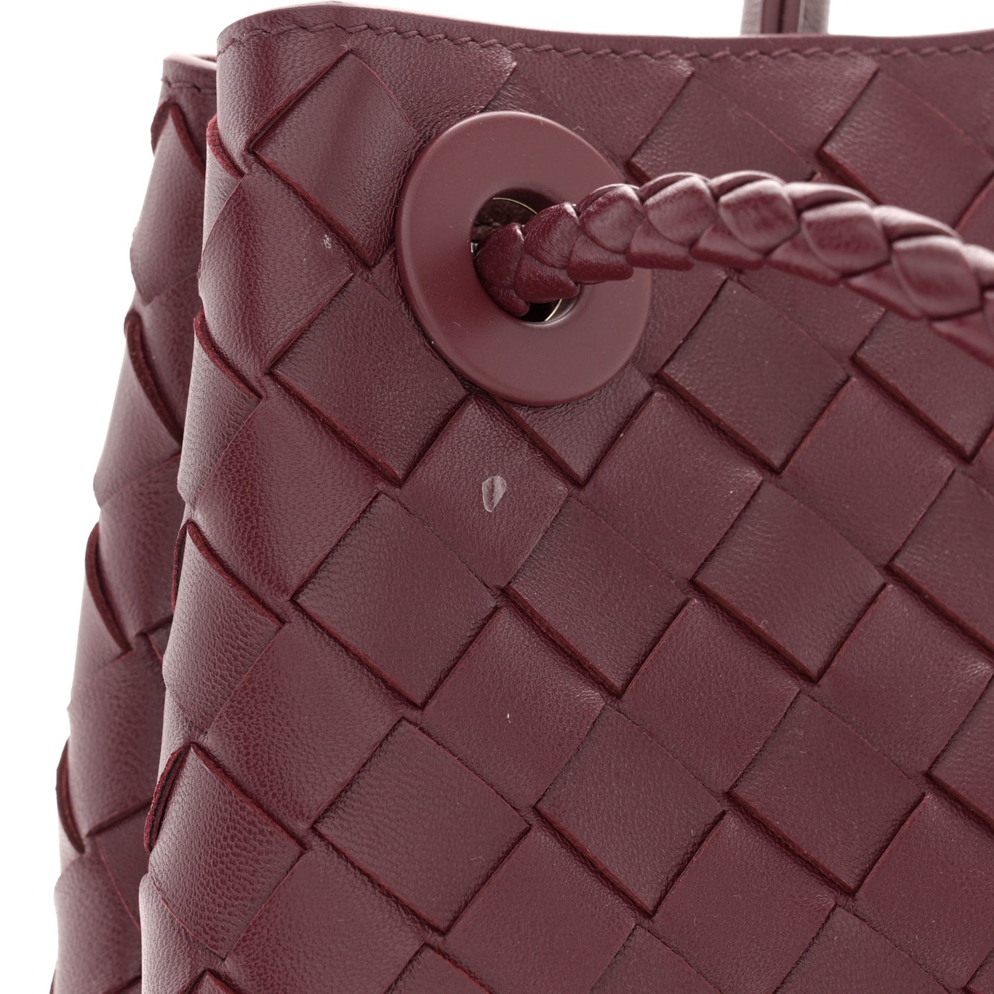 Nappa Intrecciato Small Andiamo Shoulder Bag Barolo