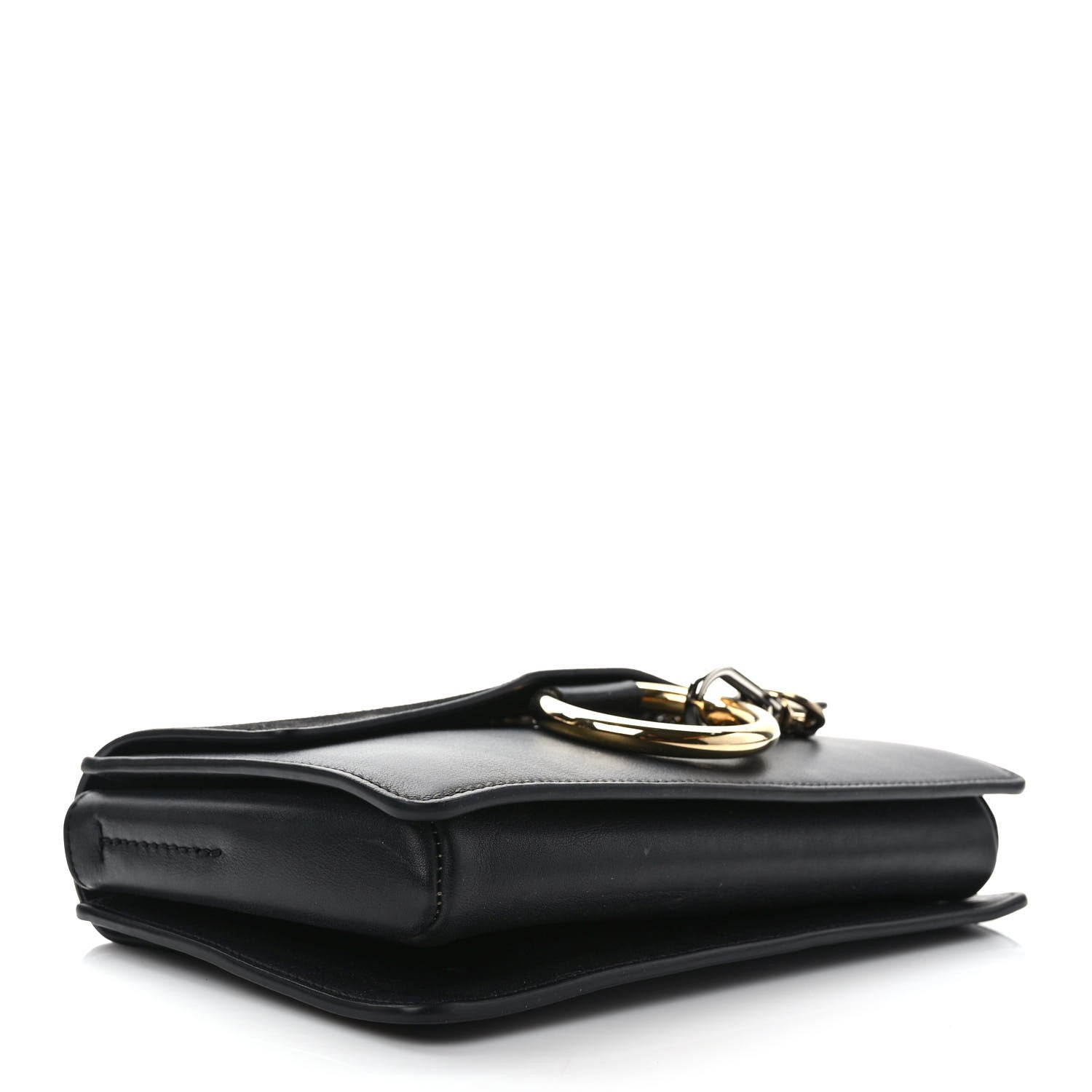 Chloe Suede Calfskin Small Faye Shoulder Bag Black 5 of 11