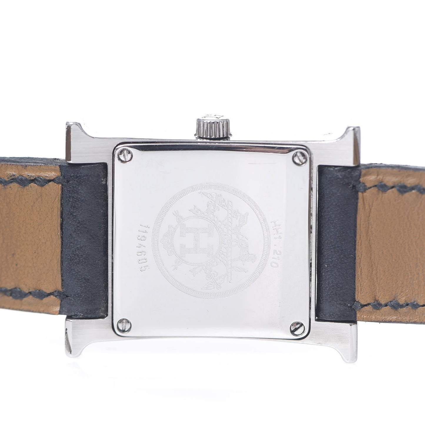Stainless Steel Courchevel 21mm Heure H Hour Quartz Watch Noir