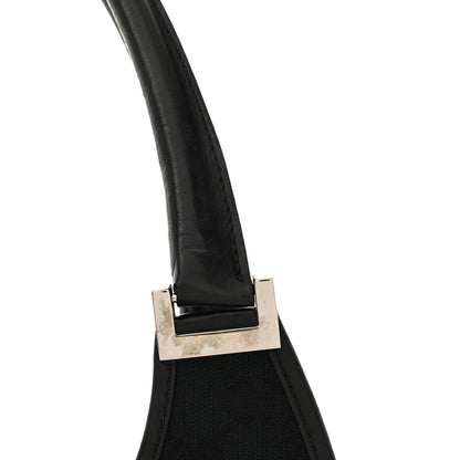 Gucci Monogram Bardot Shoulder Bag Black 12 of 13