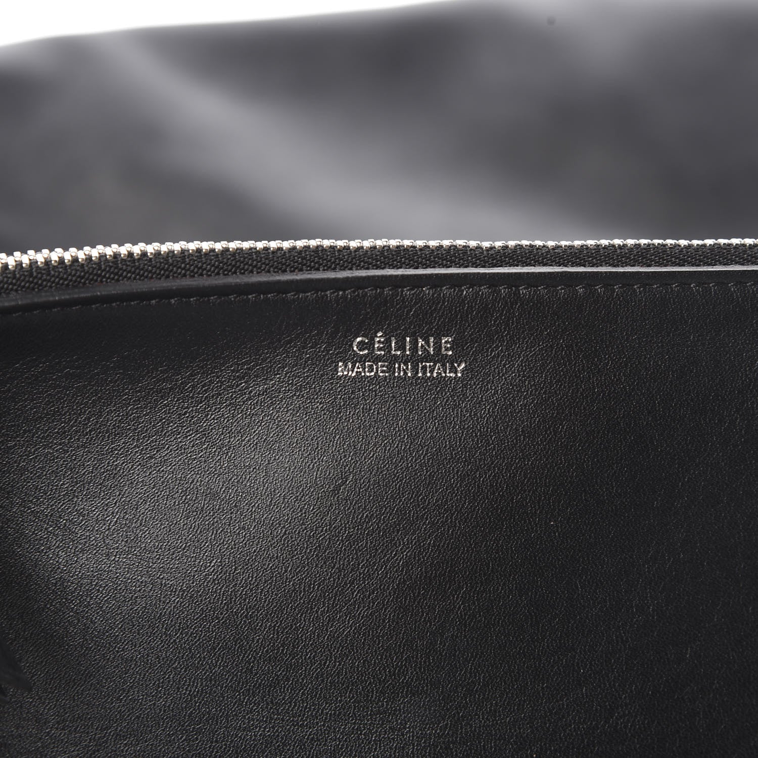 Celine Shiny Smooth Calfskin Large Shopper Black 8 of 15