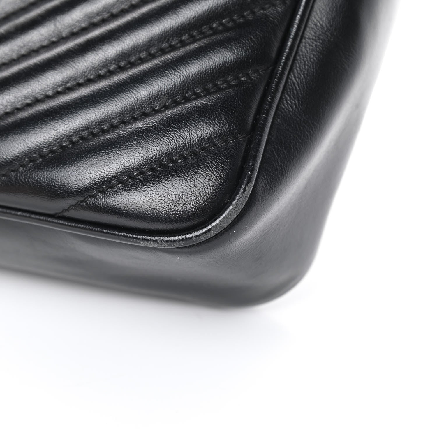 Saint Laurent Calfskin Matelasse Monogram Lou Camera Bag Black 10 of 15