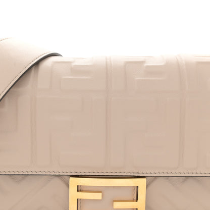 Fendi Nappa FF 1974 Embossed Baguette Camelia 8 of 13