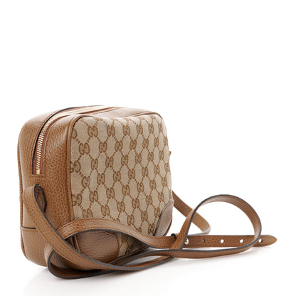 Gucci Monogram Mini Bree Messenger Bag Beige Tabacco 3 of 14
