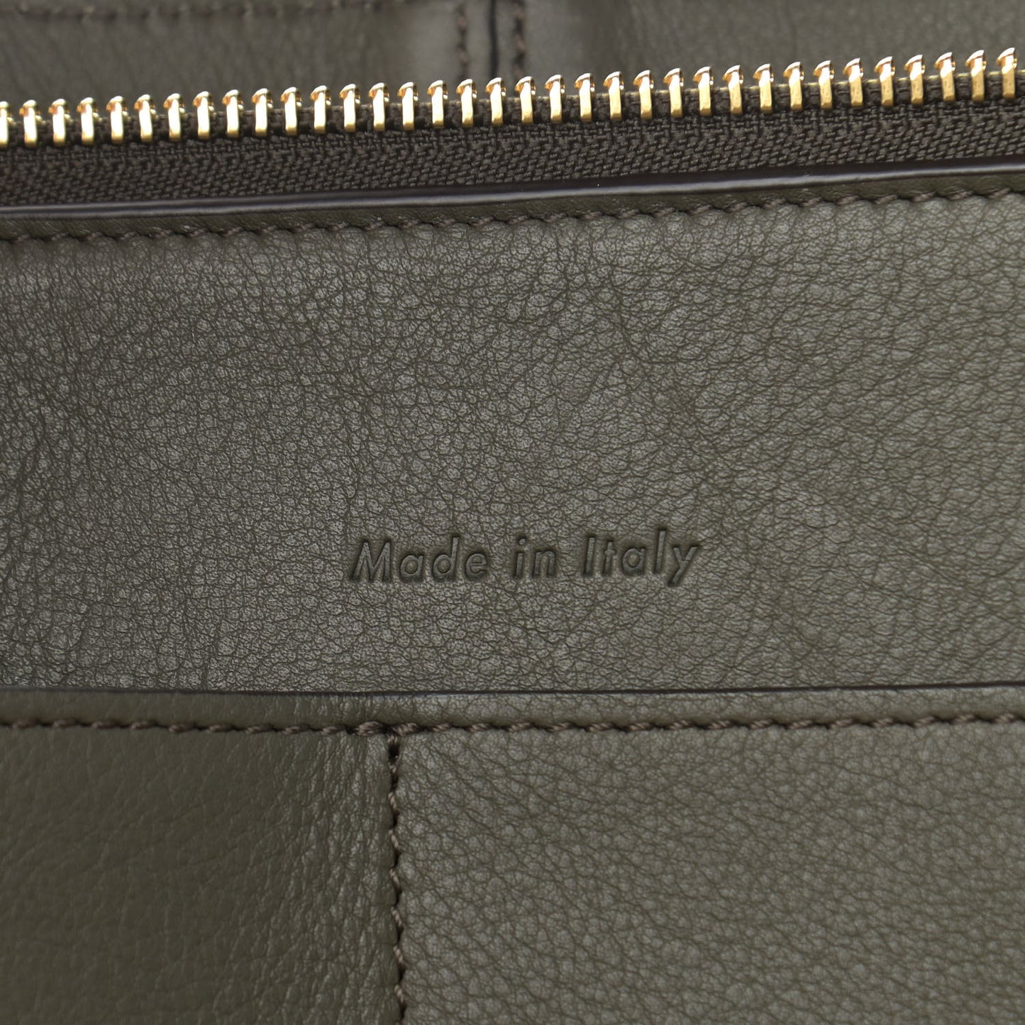 Calfskin Small Tri-Fold Shoulder Bag Dark Green