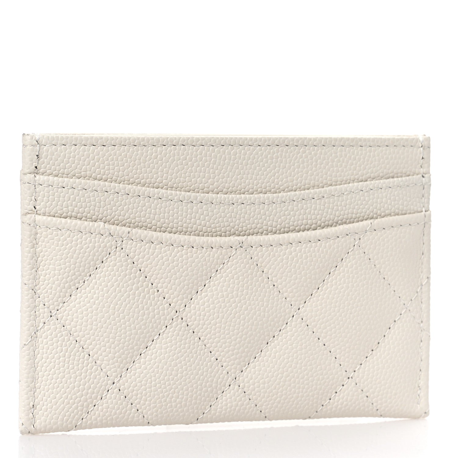 Chanel Caviar Quilted Card Holder White 3 of 11