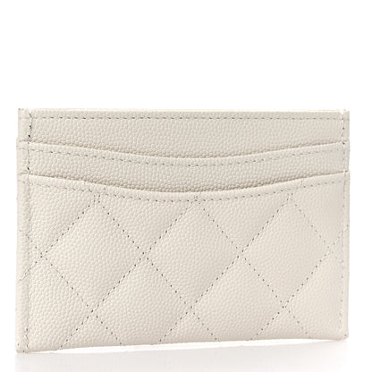 Chanel Caviar Quilted Card Holder White 3 of 11