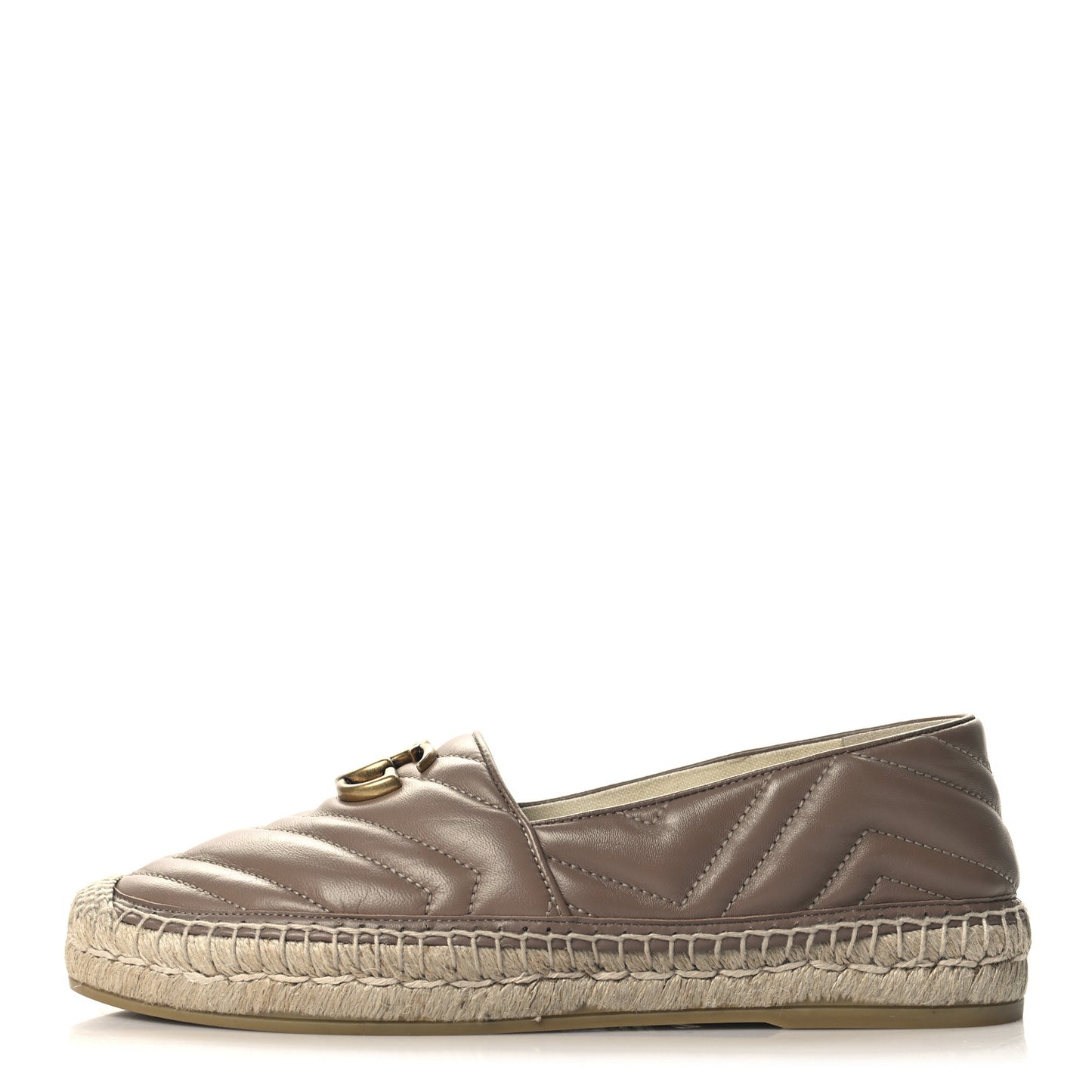 Nappa Matelasse GG Marmont Espadrilles 40 Porcelain Rose