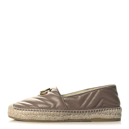 Gucci Nappa Matelasse GG Marmont Espadrilles 40 Porcelain Rose 1 of 9