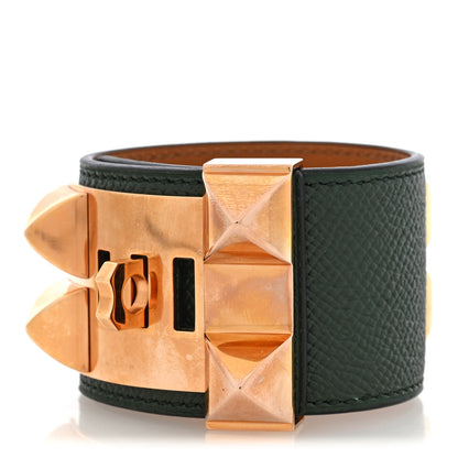 Hermes Epsom Collier De Chien CDC Bracelet S Vert Anglais 3 of 5
