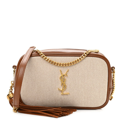 Saint Laurent Cotton Monogram Mini Lou Camera Bag Beige Brick 1 of 10