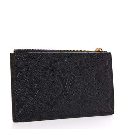 Louis Vuitton Empreinte Zipper Card Holder Black 2 of 6