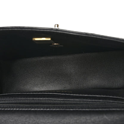 Chanel Lambskin Quilted Mini Top Handle Rectangular Flap Black 6 of 13