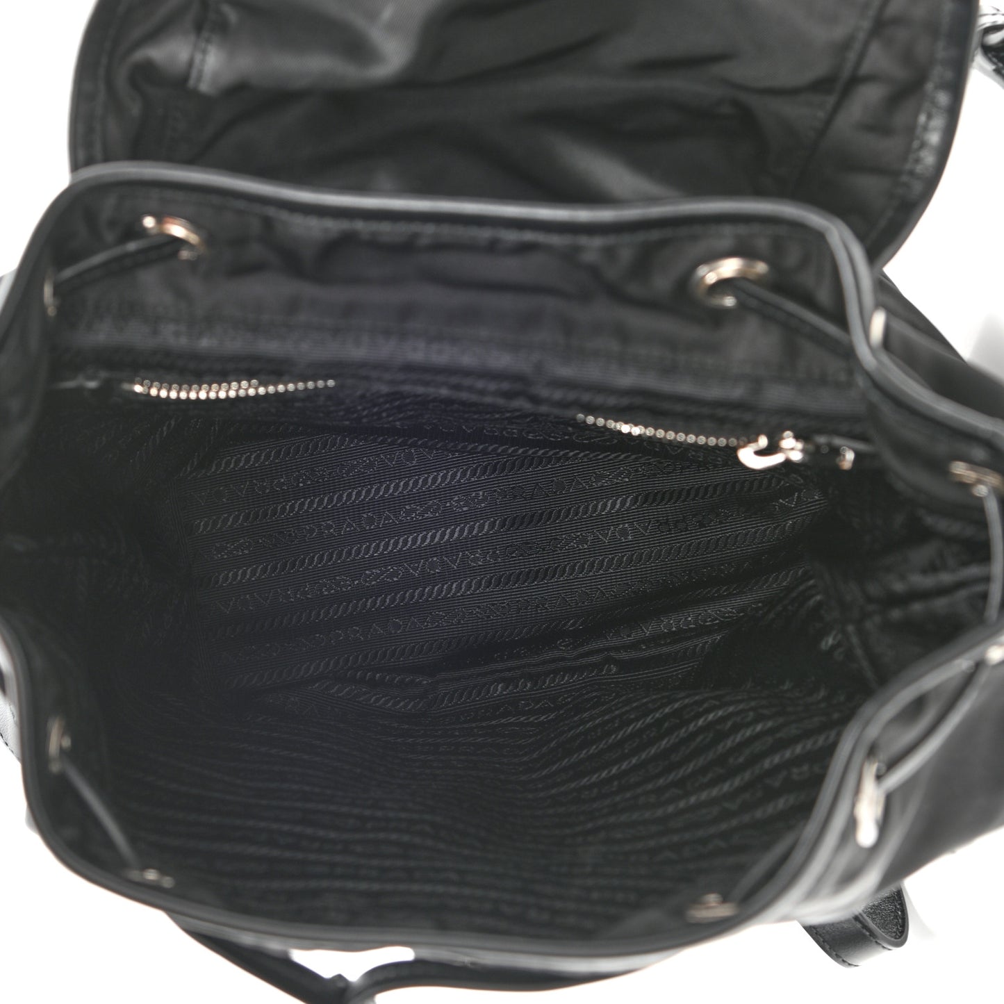Tessuto Nylon Vitello Backpack Black