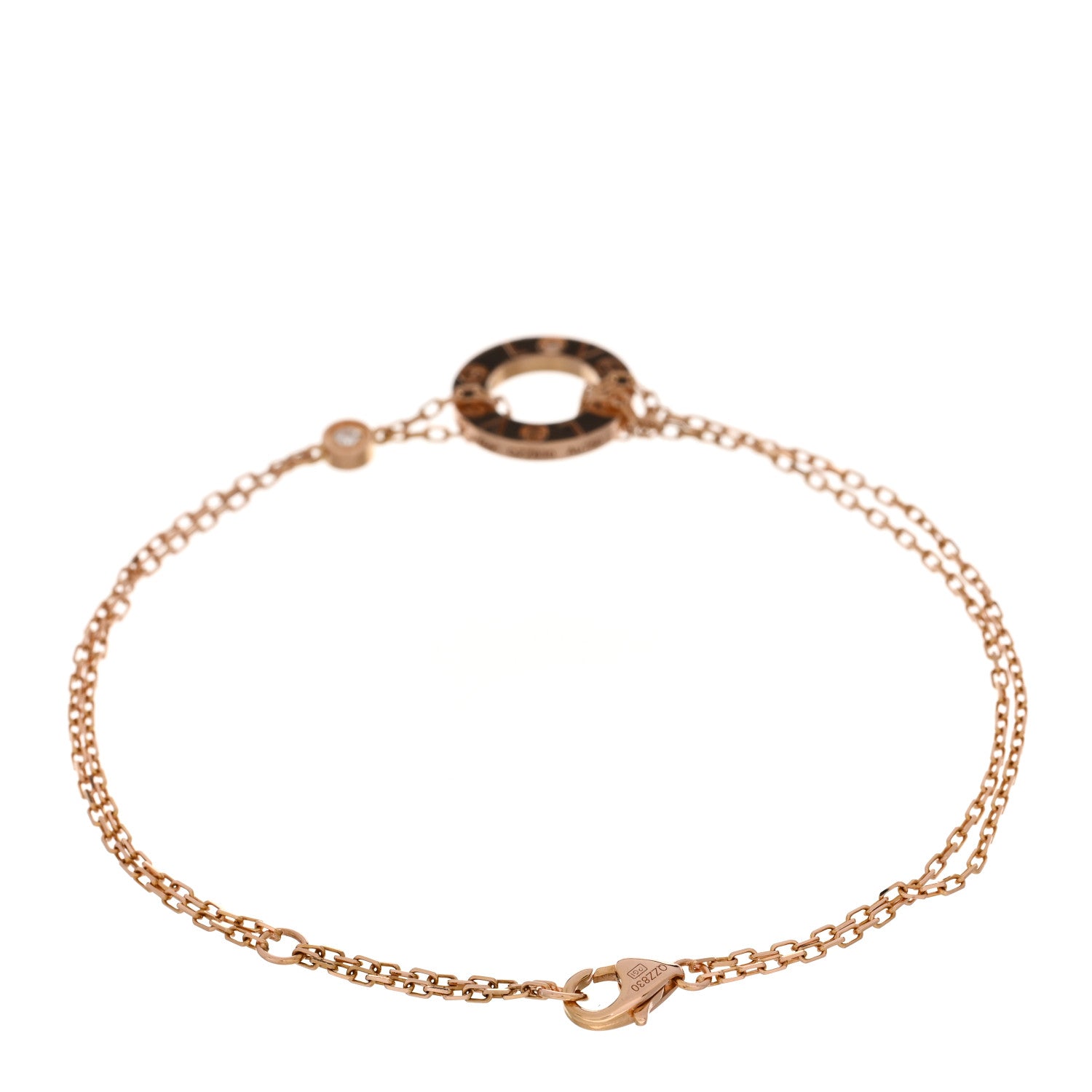 Cartier 18K Pink Gold Diamond LOVE Bracelet 2 of 4