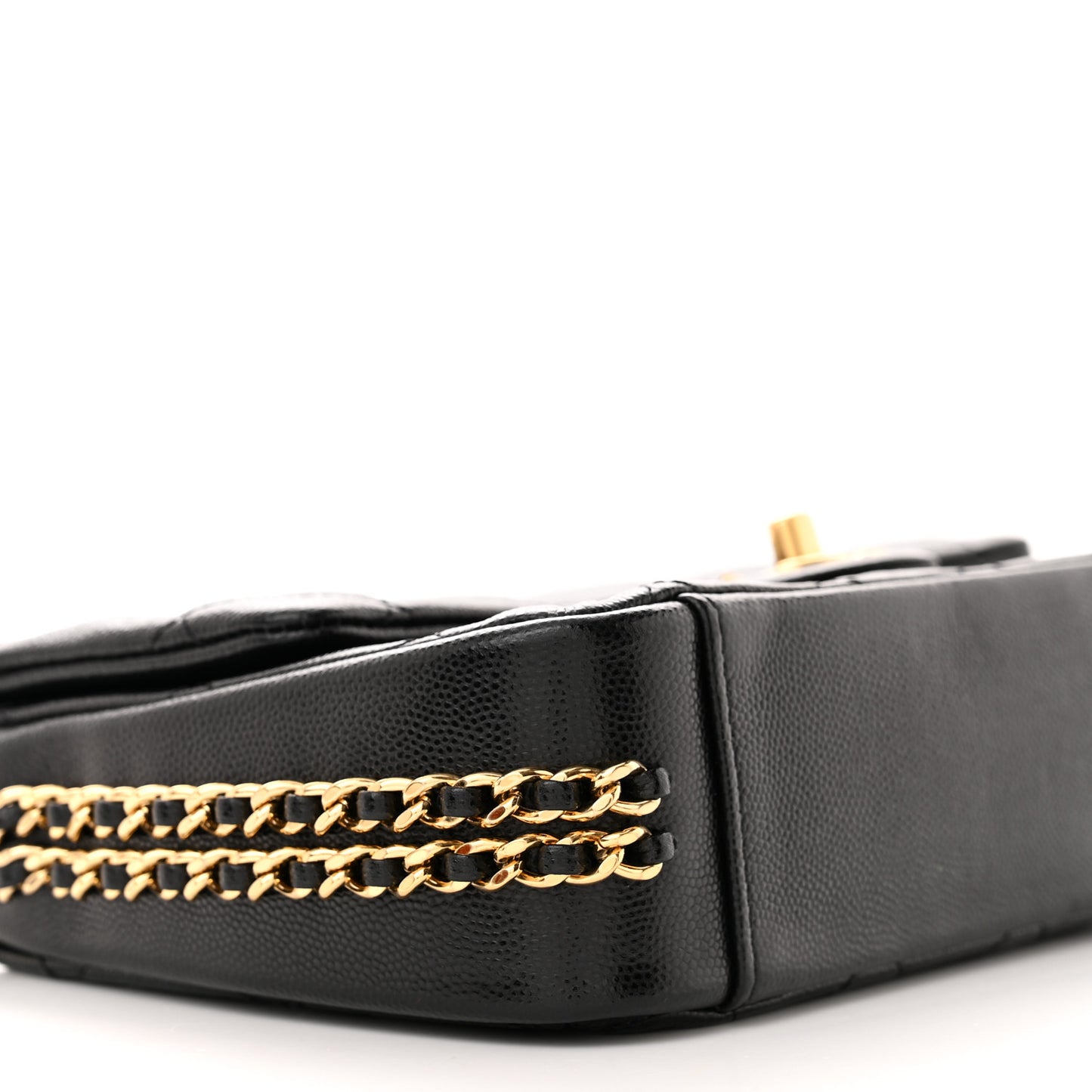 Caviar Quilted Mini CC You Flap Black