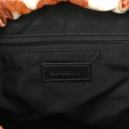 Burberry Nylon Cow Print Logo Print Backpack 5 of 8