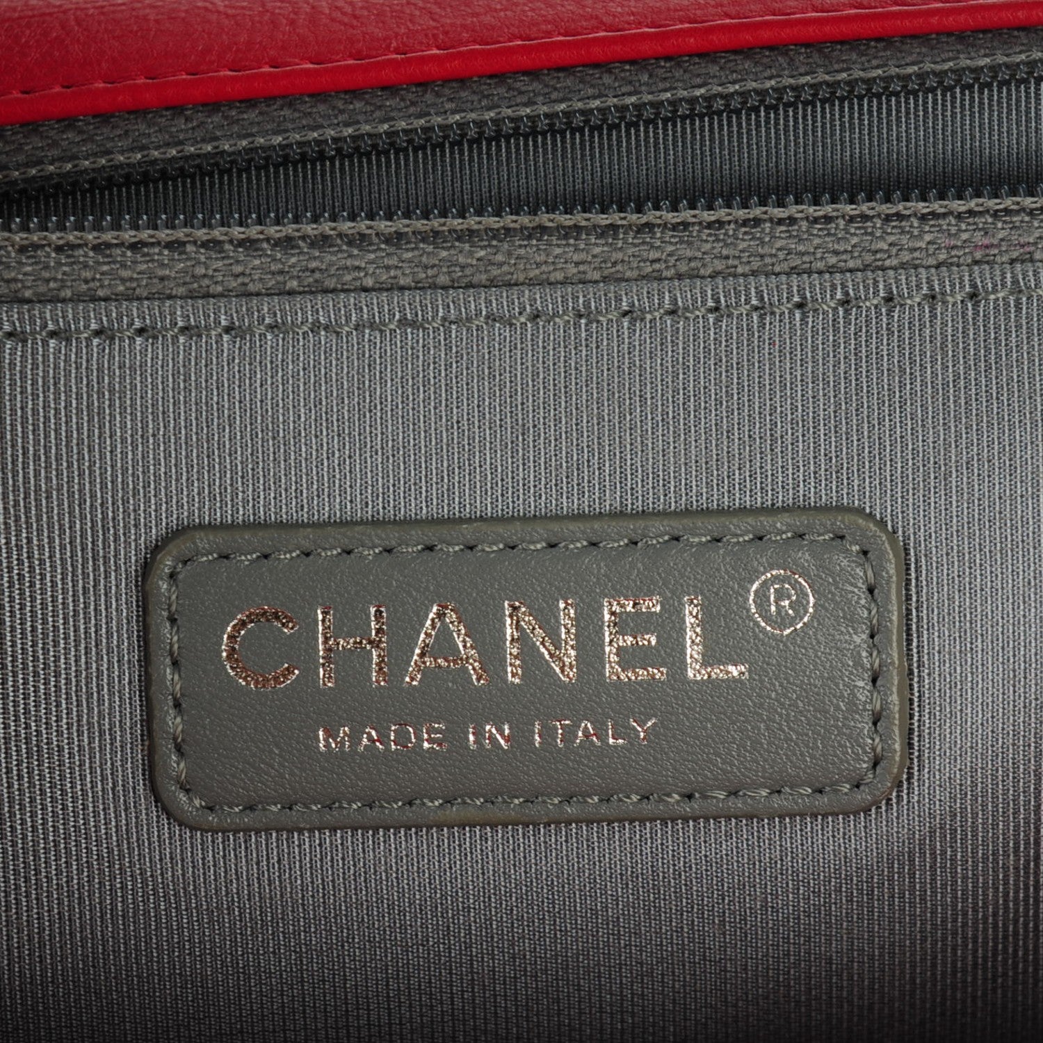 Chanel Calfskin Quilted Double Stitch Large Boy Flap Red 6 of 7