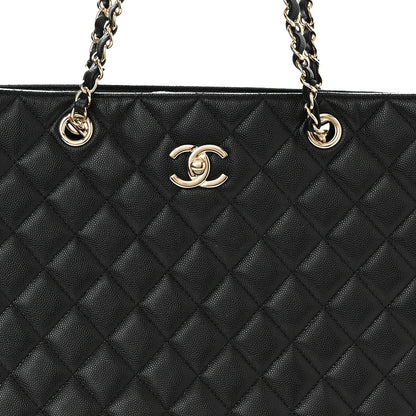 Chanel Caviar Quilted Large Shopping Tote Black 2 of 10