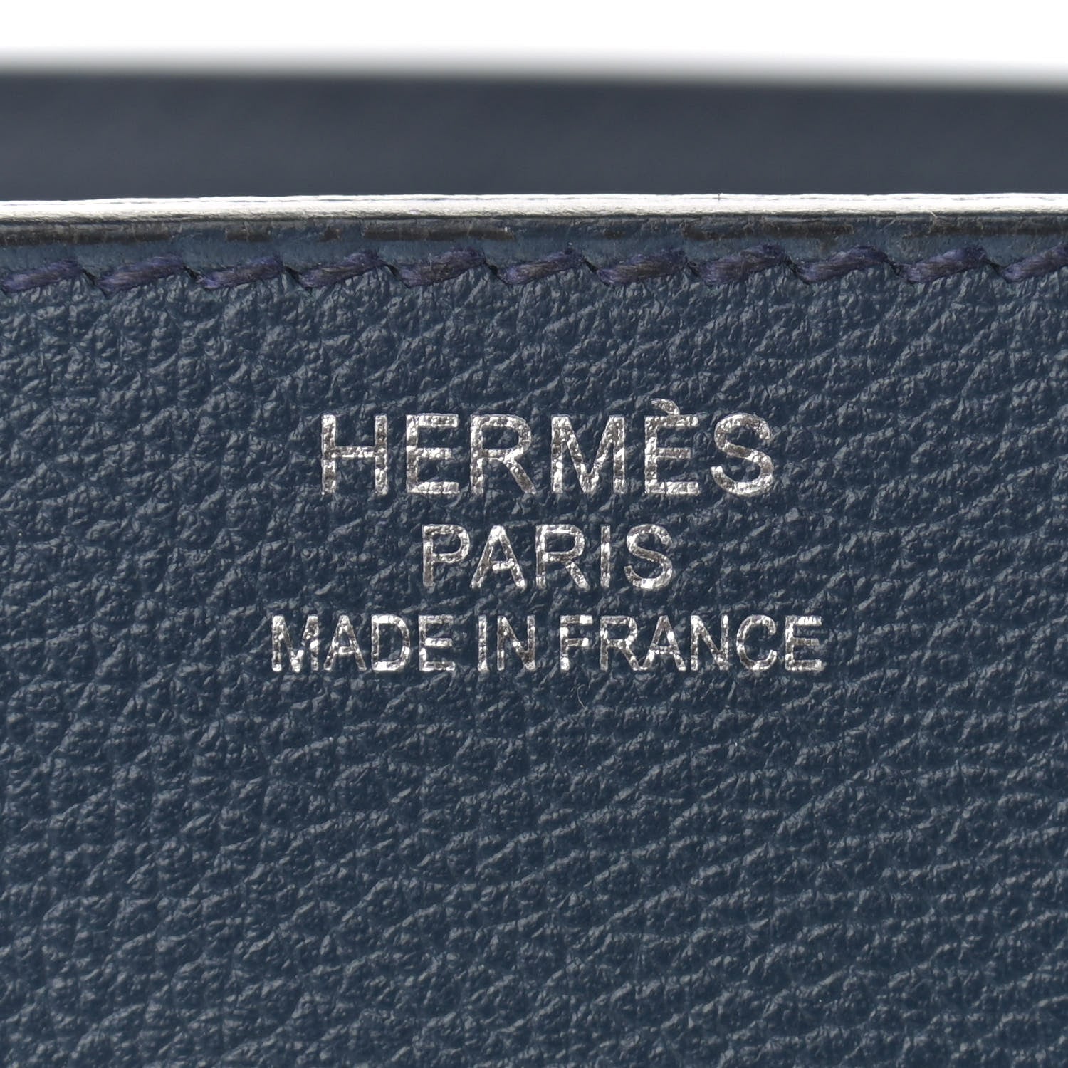 Hermes Evercolor Wool HAC Travel Birkin 50 Bleu Nuit 6 of 11