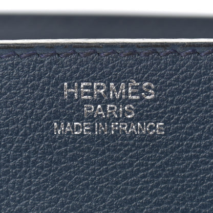 Hermes Evercolor Wool HAC Travel Birkin 50 Bleu Nuit 6 of 11