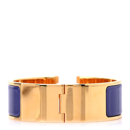 Hermes Enamel Wide Clic Clac H Bracelet PM Violet 3 of 4