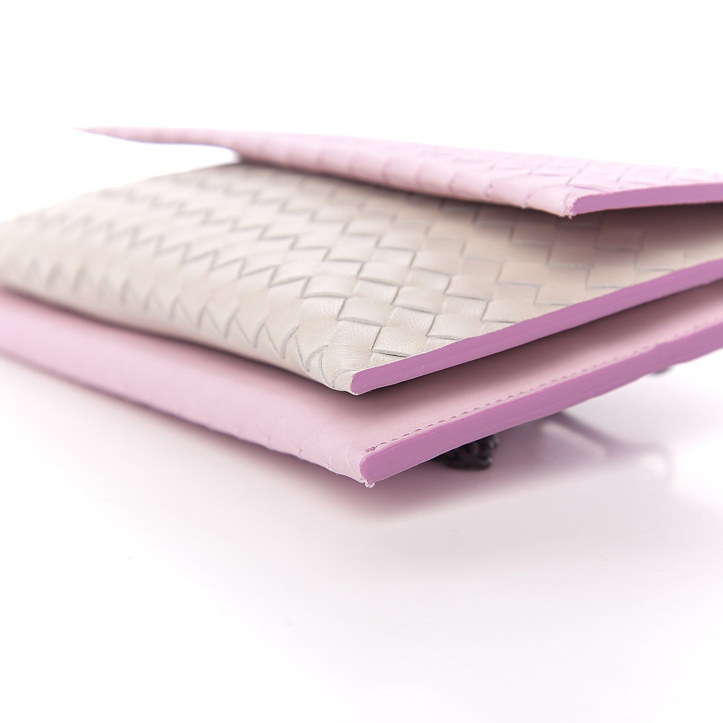 Nappa Intrecciato Wallet Bag Dragee Mist Twilight