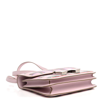 Hermes Swift Tartan Printed Constance 18 Mauve Pale 5 of 12