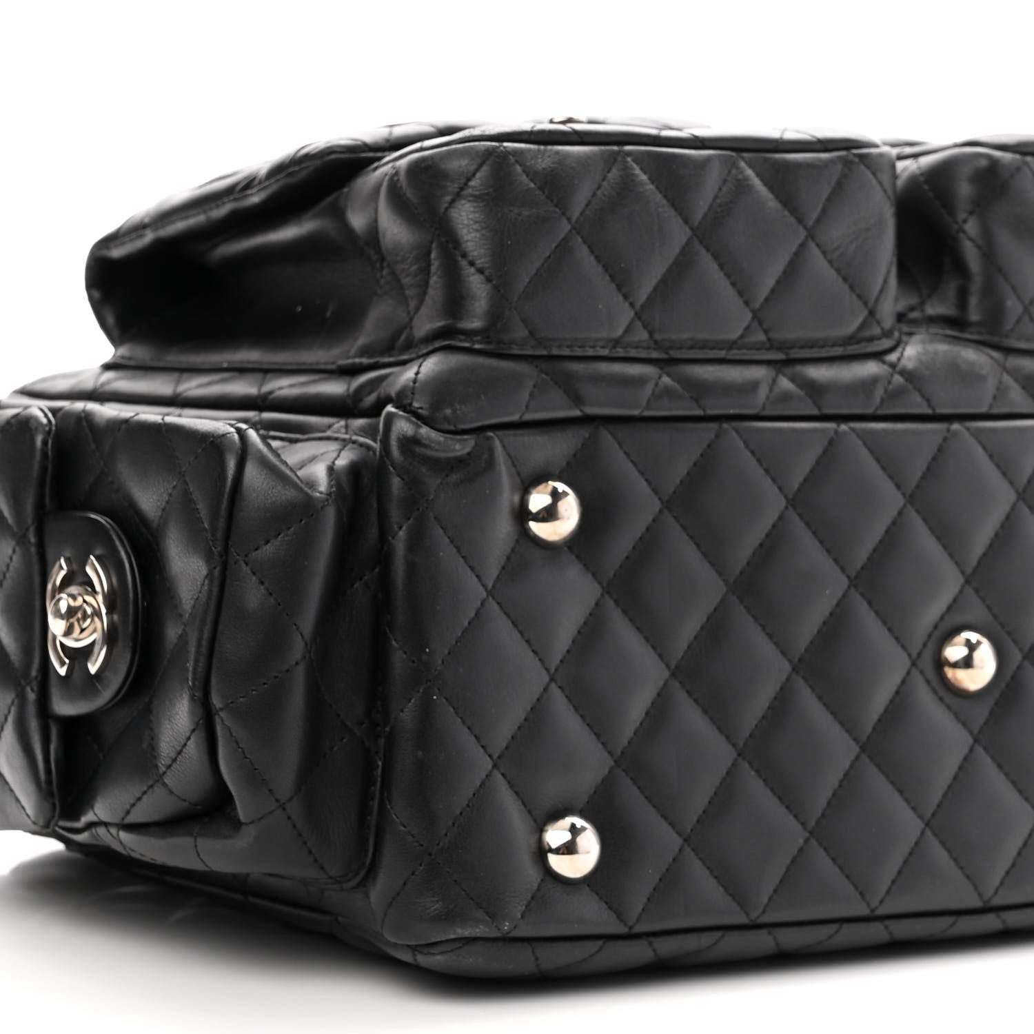 Chanel Calfskin Quilted Large Cambon Multipocket Reporter Black 9 of 11