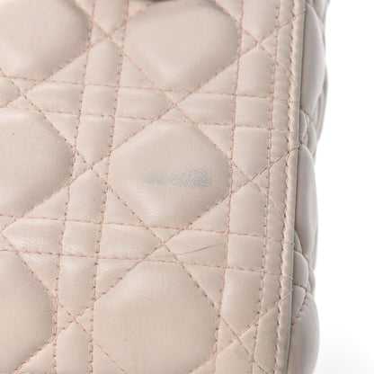 Christian Dior Lambskin Cannage Medium Lady Dior Light Pink 9 of 15