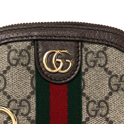 Gucci GG Supreme Monogram Web Ophidia Dome Key Pouch Beige New Acero 8 of 8