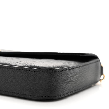 Louis Vuitton Empreinte Pochette Felicie Chain Wallet Black 13 of 14