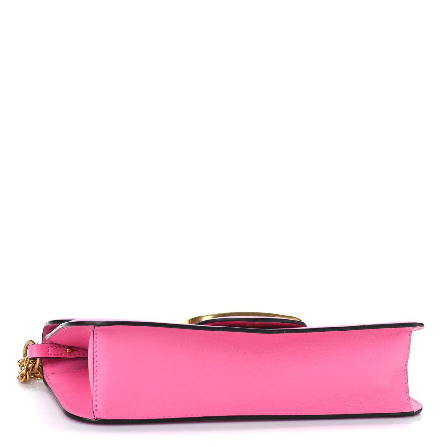 Calfskin Vlogo Loco Shoulder Bag Feminine Pink
